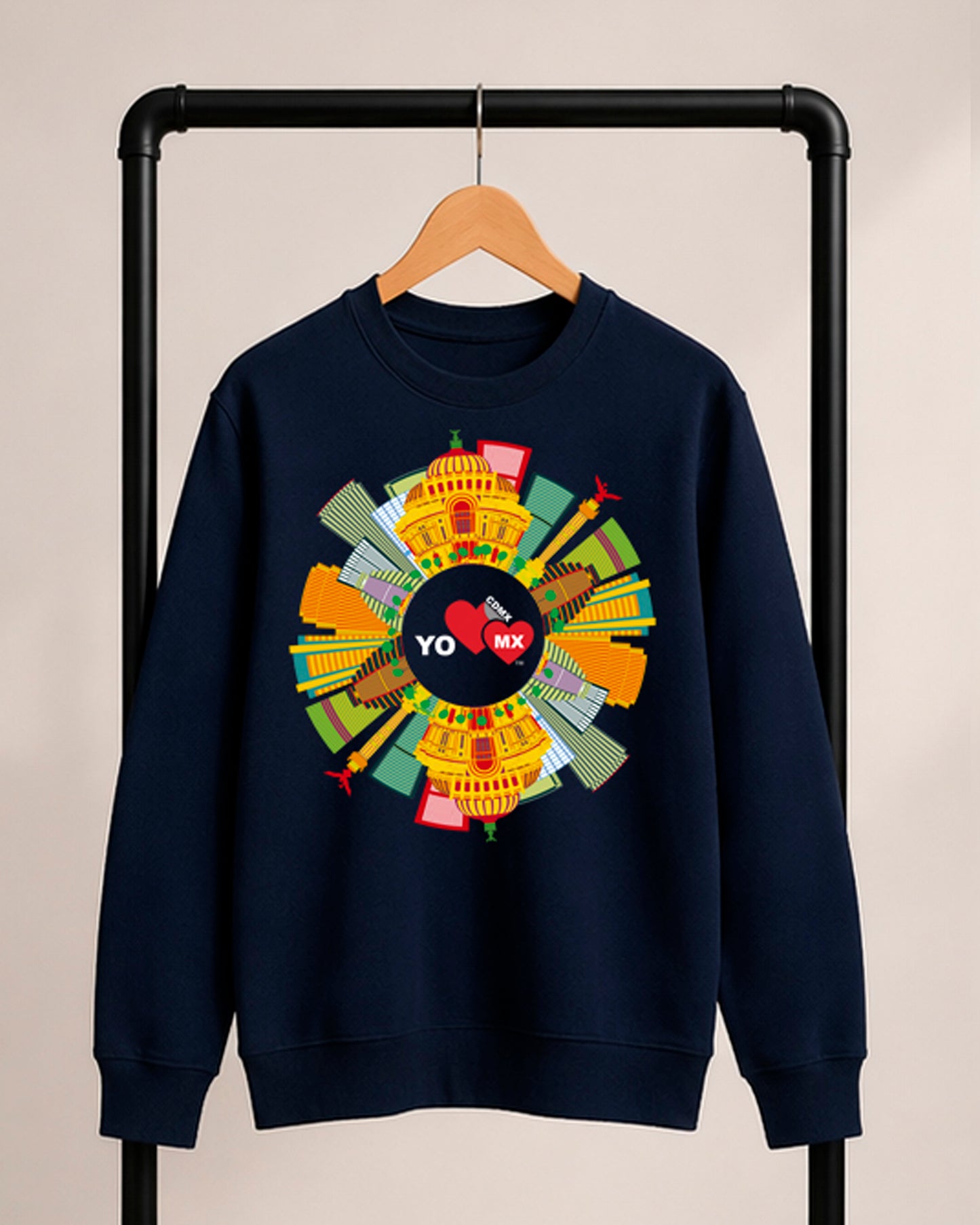 Sudadera YO ❤️ MX — Skyline