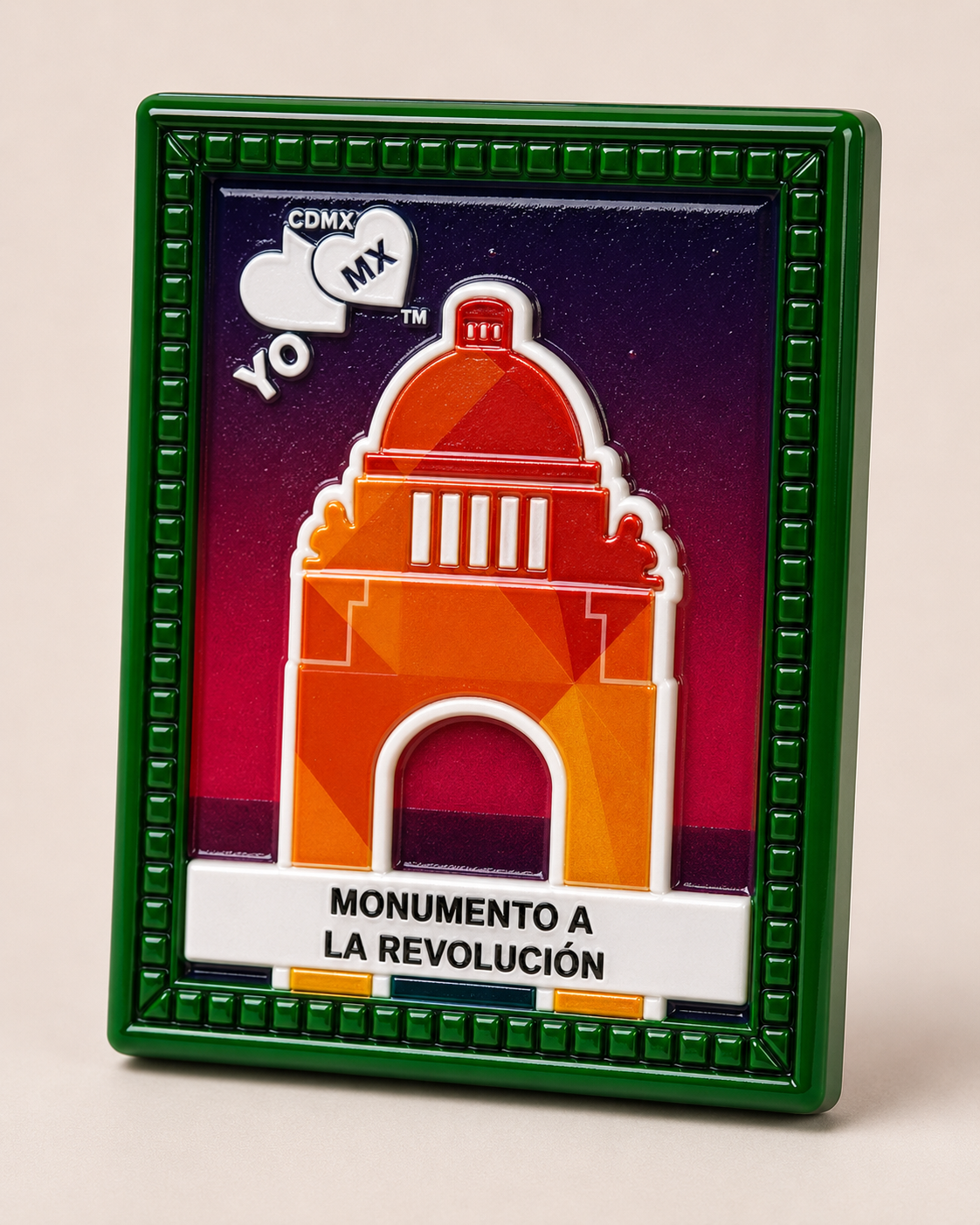 Imán YO ❤️ MX — Monumento a la Revolución minimal