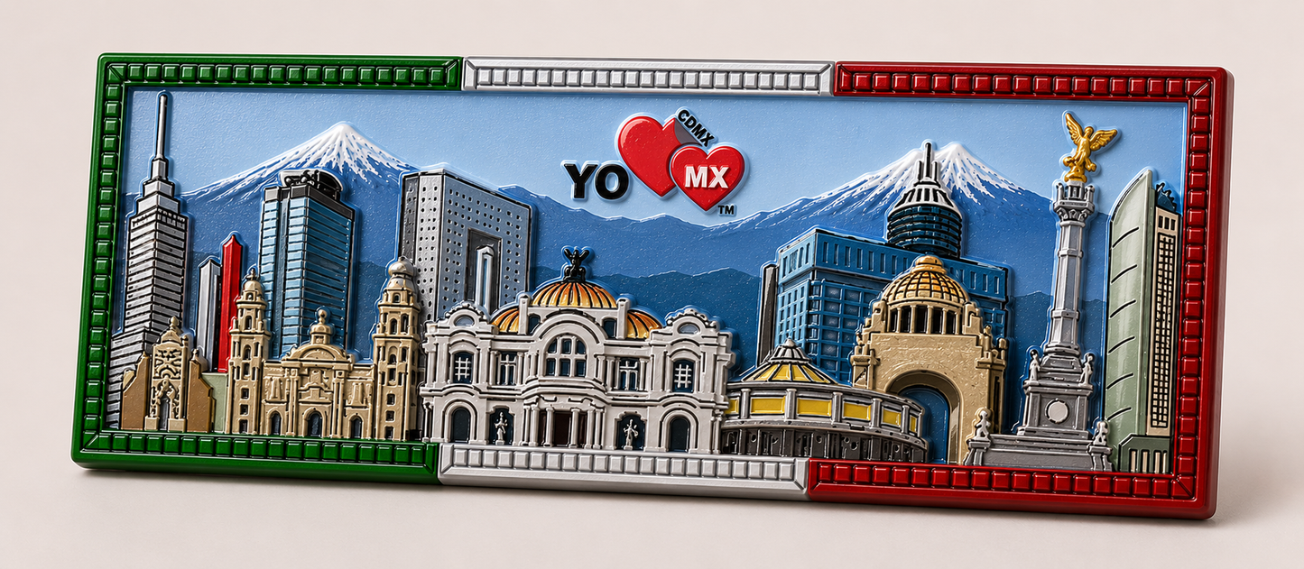 Imán YO ❤️ MX — Skyline CDMX