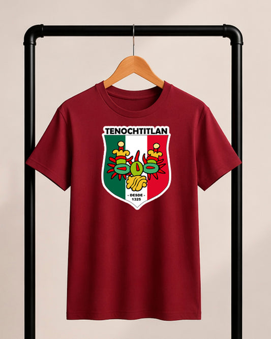Playera YO ❤️ MX — Escudo Raíces