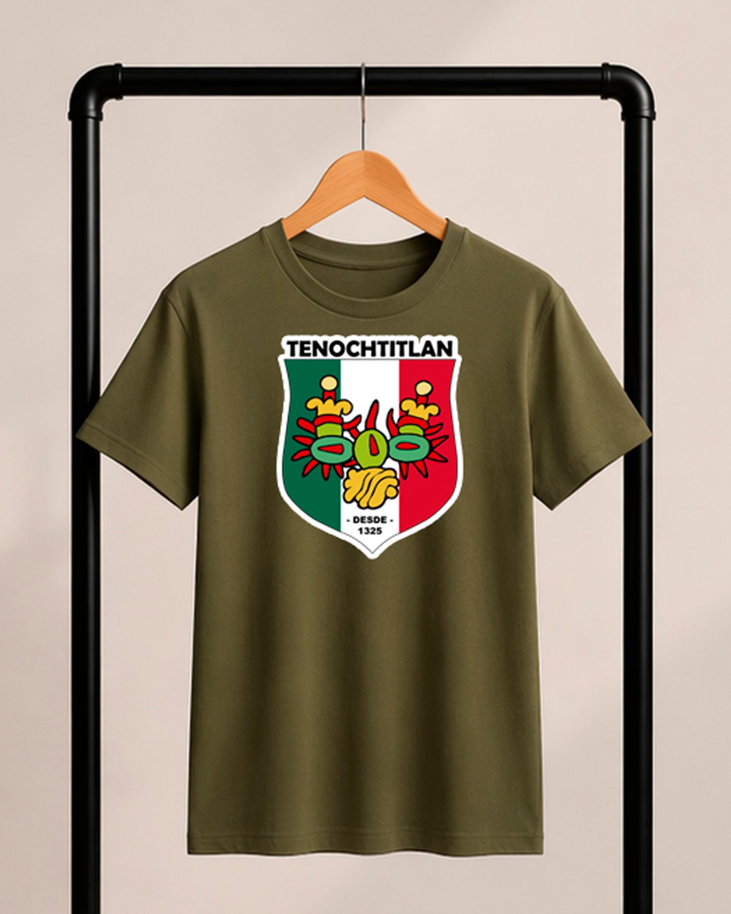 Playera YO ❤️ MX — Escudo Raíces
